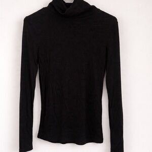 Aerie Classic Black Long Sleeve Top